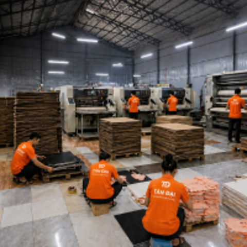Dán Thành Phẩm — quy mô xưởng in