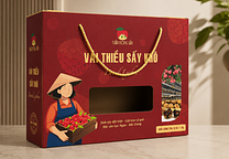 Hộp Đựng Nông Sản - Hộp Vải Thiều Sấy Khô